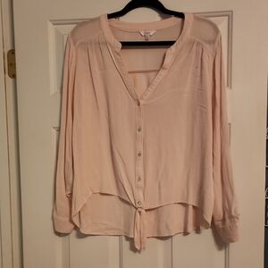 Candie's Light Pink Button-Down Shirt